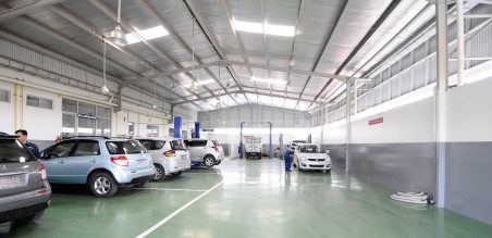 Bengkel Luas dan bersih menjadi standart Suzuki