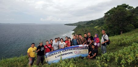 Journalist Gathering MPM foto bersama di Malimbu Hill Lombok