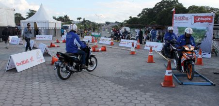 Riding test untuk masyarakat yang ingin mencoba motor baru Honda