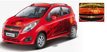  Chevrolet Sail dan Beat MU Edition hanya akan dijual dalam jumlah terbatas. Tahun ini menjadi tahun ke-7 Chevrolet menjadi sponsor klub Setan Merah.