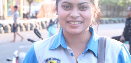 Ester selaku Komandan dari Bintang Samoedra Motor Club