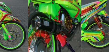 Kombinasi dan perpaduan warna menjadikan si matic semakin segar dan sedap dipandang mata