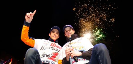 Marquez Bersaudara Rayakan Gelar Juara 2014