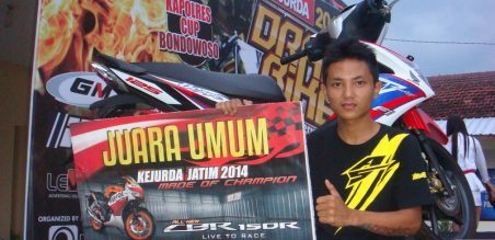 Adi Susanto juara Umum Kejurda Dragbike IMI Jawatimur
