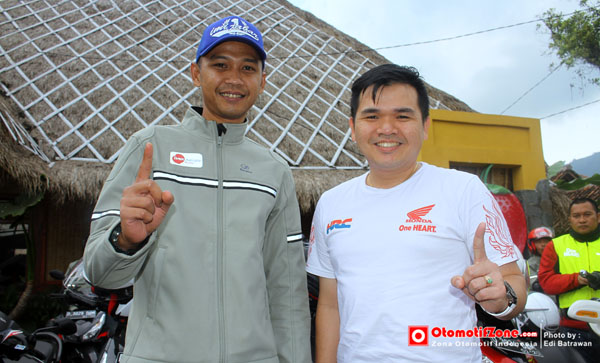 Rio Teguh ketua pengprov IMI Jabar ikut touring dampingi sang GM Lerri gunawan