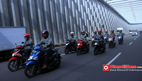 pasukan media menunggangi All New BeAT POP eSP