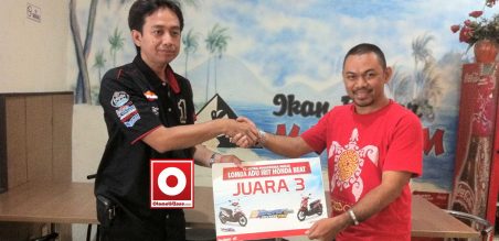 Otomotifzone.com meraih juara ke III dalam lomba irit All New Honda BeAT eSP Series