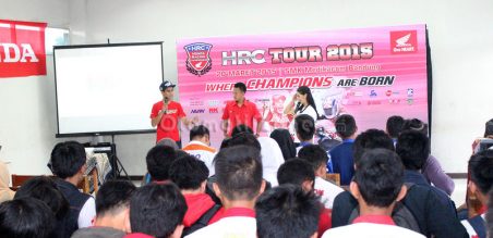 Meet & great bersama dua pembalap Honda, yaitu Reza Ramdhan dan Hadi Faishal