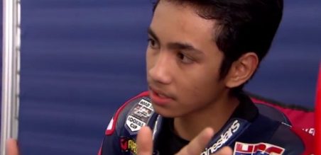 Andi Gilang pembalap muda Indonesia