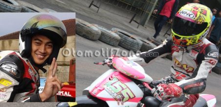 Andre N K pembalap dari team IDM Racing SF H.NZO Bandung
