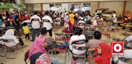 Peserta mengikuti briefing sebelum diberangkatkan