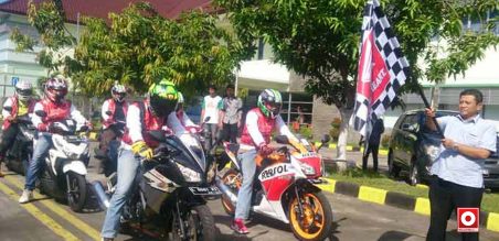Agus Setiajid, Network Control Development Department Head PT MPM melepas Turing Honda bersama Media