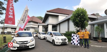 Peserta Wisata Plus Honda mobilio diberangkatkan dari Sector, Sanur