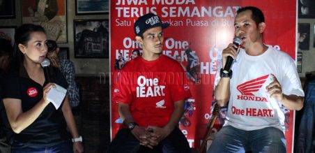 Reza Ramdhan dan Ahmad Jayadi memberikan pengalaman dan ilmunya di bidang olahraga yang mereka geluti