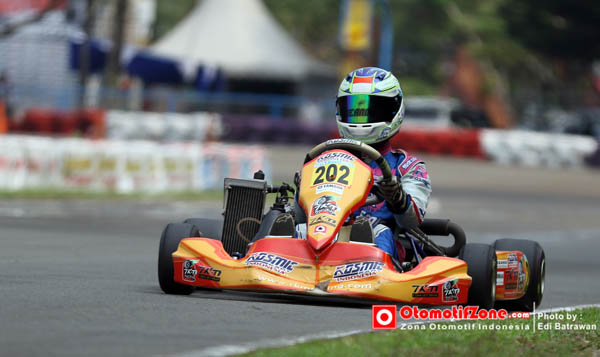 Keanon santoso, pegokart TKM Racing tampil lebih cerdas