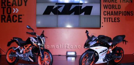 Duke 250 (kiri) dan RC 250 (kanan)