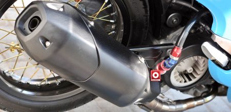 Cover knalpot Byson paling pas membungkus knalpot Tsukigi