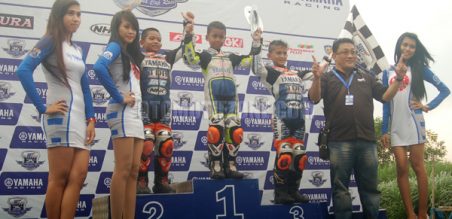 Sewaktu event YCR Kediri 2014, hanya simbolik saja naik podiumnya
