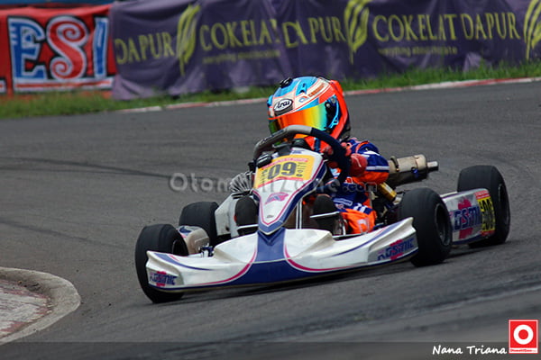 Calvin Wibowo saat berlaga di Cadet Rok