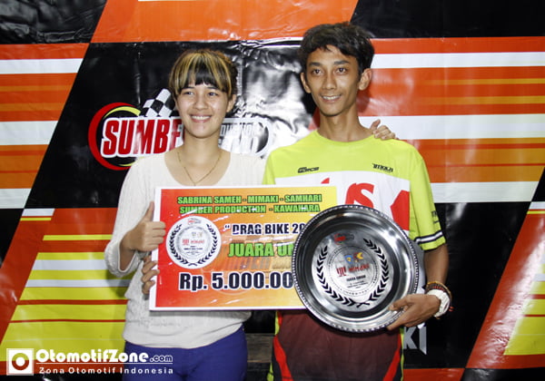 Sabrina Sameh (kiri) dan Asep Robot (kanan)