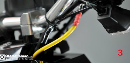 3.Pastikan jalur kabel rem bebas dan tidak terjepit