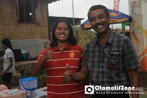 Diptya dan Nur Satwiko (Ketua IMI Jogja), promosi sirkuit.