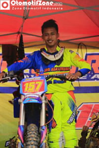 Aldy SK pembalap tim PD KingFood Racing Team 157 Yan’s MocinA8 Sinar Baso Balap