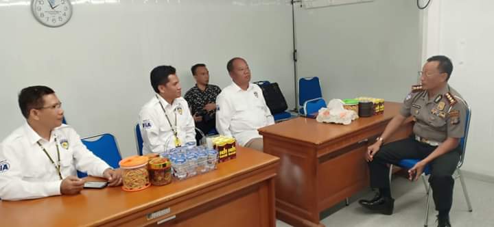 Dirlantas Polda sulteng Rapat kordinasi dengan Ketua IMI SULTENG H. Andi Nur Lamakarate