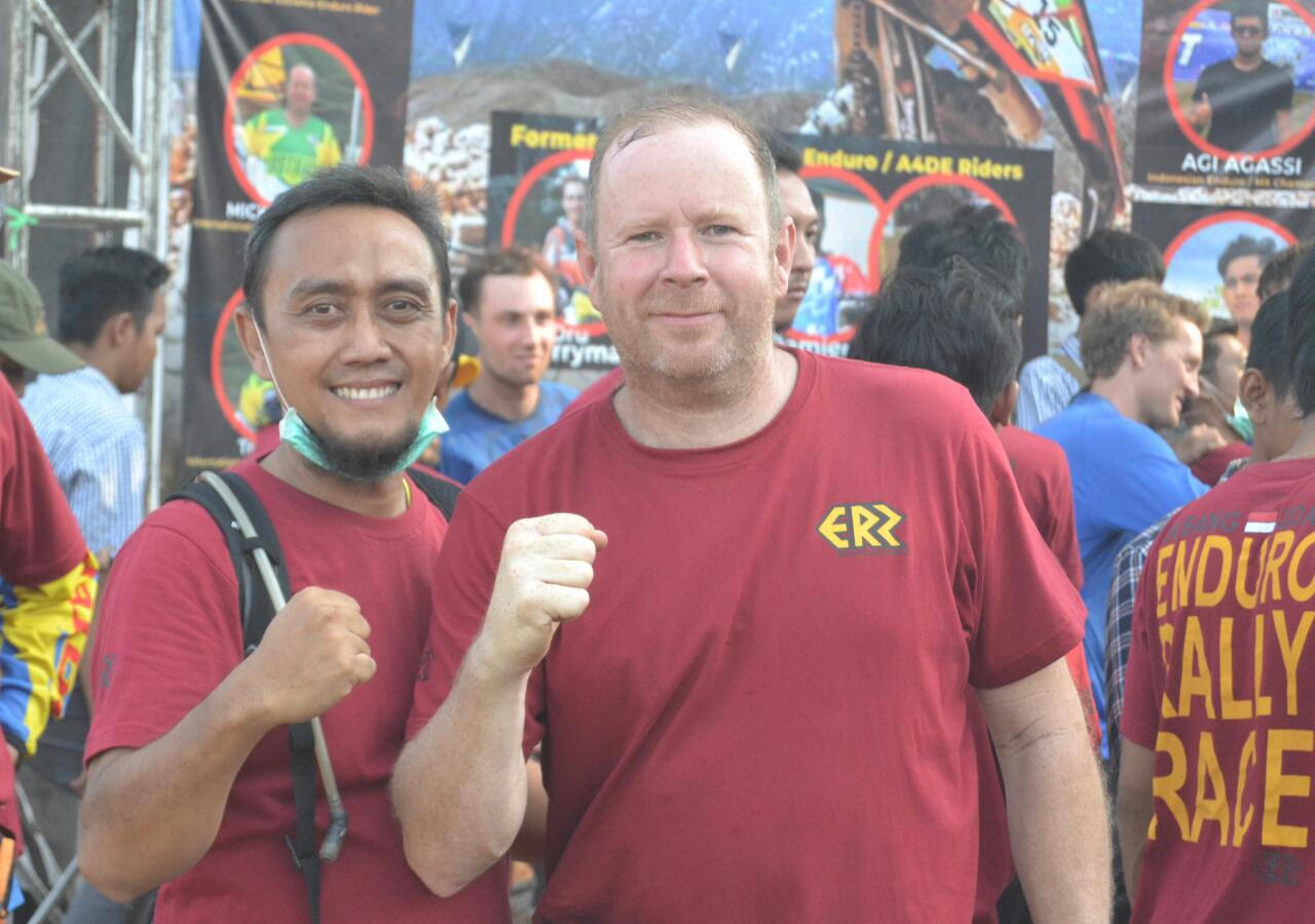 Bangbang Supalar dan Mick Turnbull, penggagas Kratingdaeng Subang Enduro Rally Race 2019