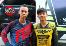 Akbar Toufan Dan Rizky HK Sedot Puluhan Ribu Penonton Ajang Mandi Balimau Kasai MX GTX Muara Lembu Kuansing Rizki HK (kiri) dan Akbar Toufan