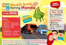Yuk Mudik Balik Bareng Honda 2018, Berikut Persyaratannya