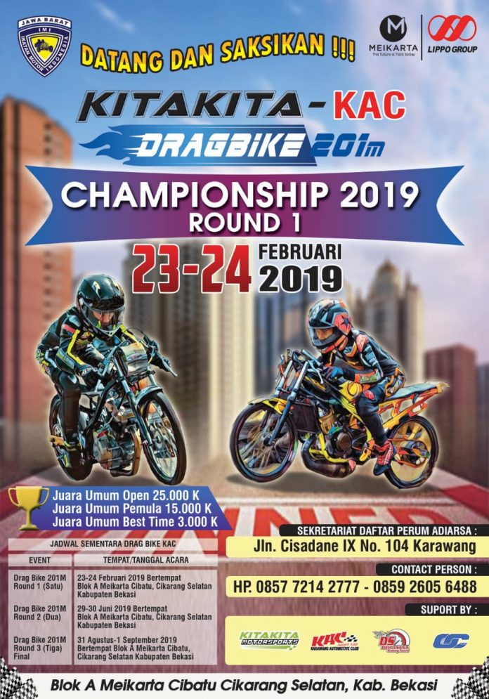 Kita-kita KAC Drag Bike seri 1 2019 Meikarta