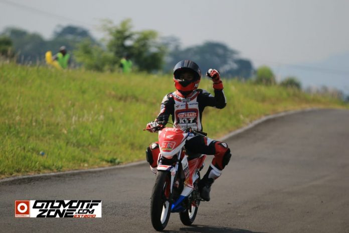 Radeta Arya Khafi di Motoprix 2019 Bukit Peusar Tasikmalaya