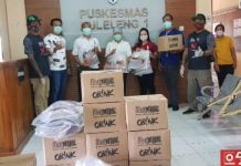 Lanjutkan Bansos Semprot Disinfektan, Bali MX Juga Kirim APD Dan Sembako