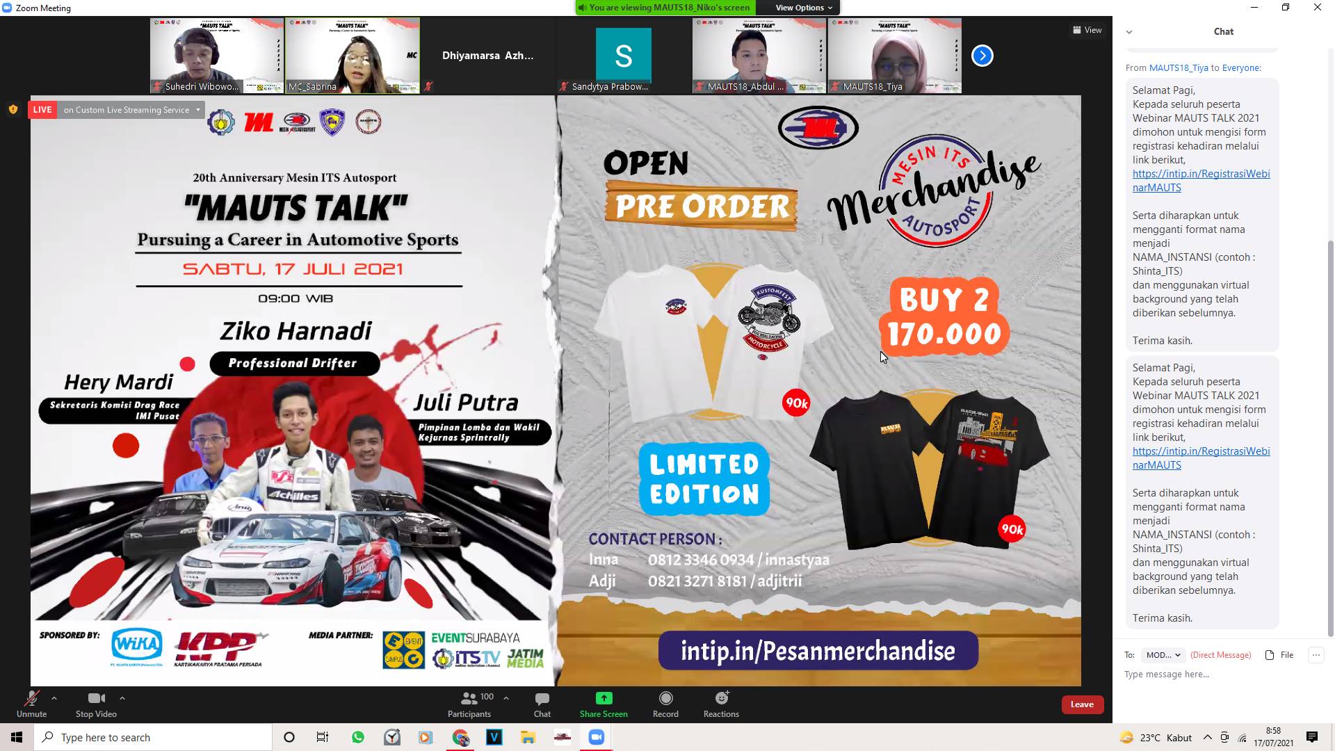 Mesin ITS Autosport 2021