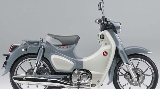 Super Cub C125 warna Abu-abu

