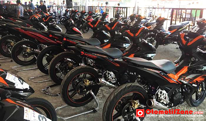 Motor  pertandingan Yamaha MX King disiapkan sekitar 110 unit