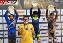 Janoko Mahija Ngejet Juara Moto 1 SE65 Novice BOS Motocross Cimahi, Elvaro & Fano Masih Perang Point