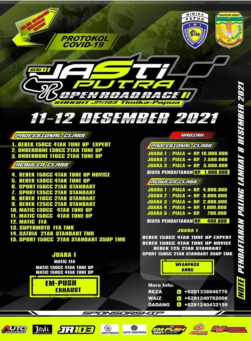 Jasti Putra Open Road Race Seri I