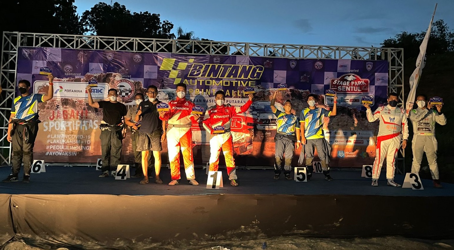 Mitsubishi Xpander AP4 Bersama Rifat Sungkar Mendominasi Kejurnas Sprint Rally 2021 Putaran 3