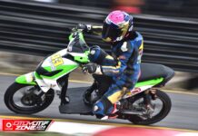 Jasti Putra Road Race Timika : Silvia Ubey Satu-satunya Lady Racer Beradu Dikelas Matik Silvia Ubey Timika