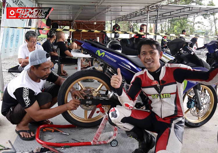 Hadi Wijaya terus benahi settingan motornya hingga Pass