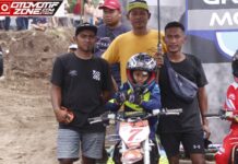 Luka Sobek Dekat Pelipis Mata, Jetnoko Tetap Berdiri Di Podium Balap Sirkuit Turi