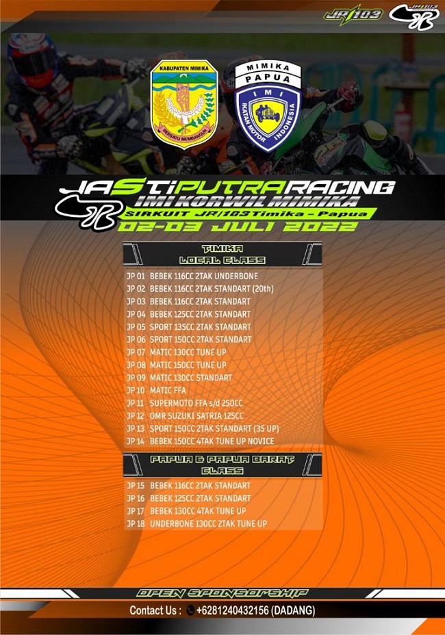 Jasti Putra Racing IMI Korwil Mimika 