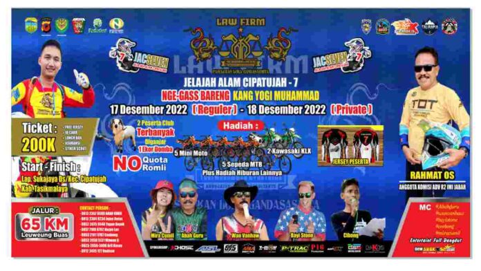 Adventure JAC-7, Agenda Tahunan di Kabupaten Tasikmalaya