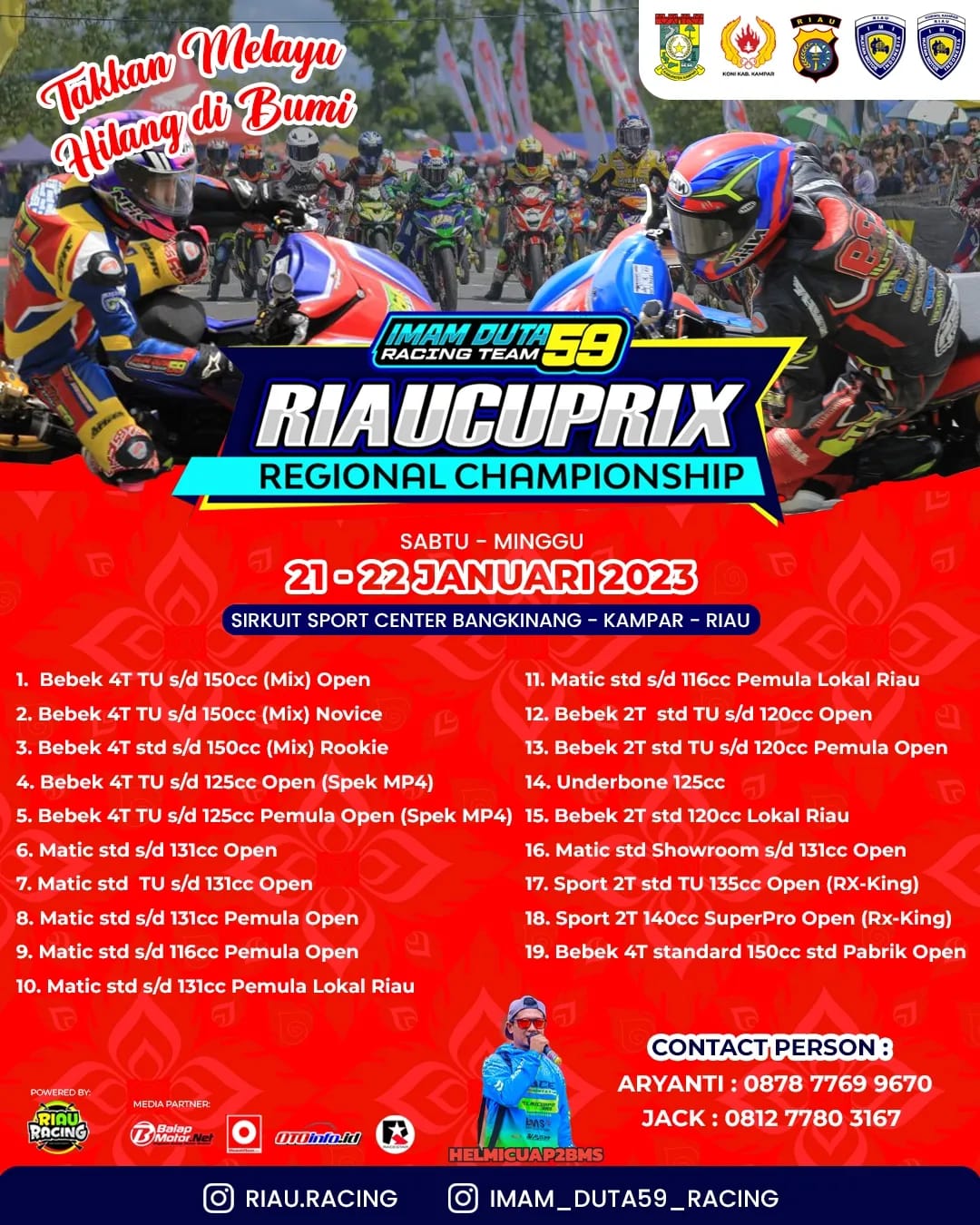 Imam Duta 59 Riau Cup Prix 2023 Jalan Akhir Januari Ini!
