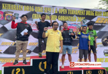 Sukses, kejurnas Drag Bike Region D Seri 1 2023 Gorontalo Diikuti 366 Starter Dan Ini Hasil Lombanya