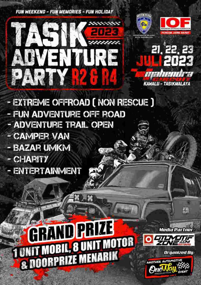 Tasik Adventure Party R2 & R4 di Tasikmalaya, Hadiah Utama Mobil