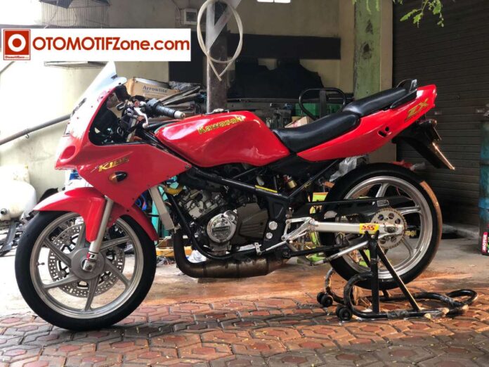 Modifikasi Simple Kawasaki Ninja 150RR Asal Pangandaran