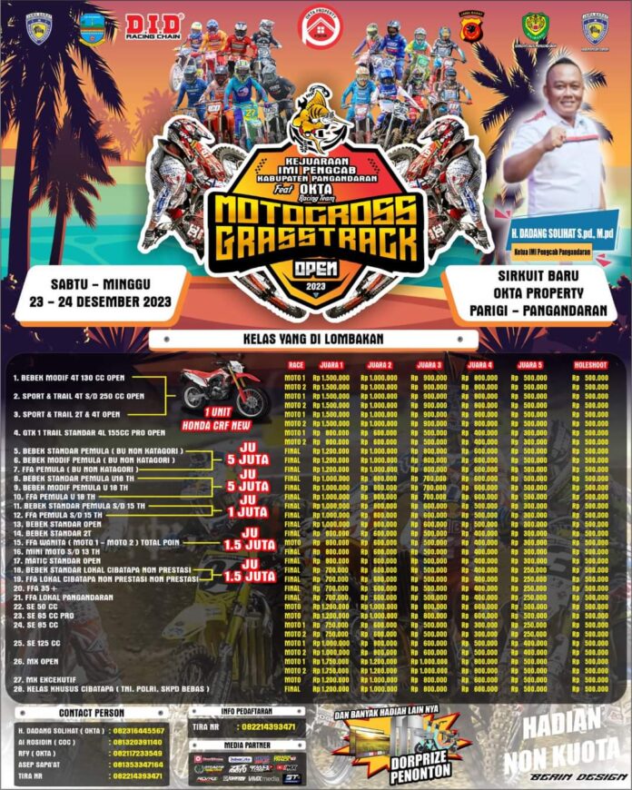 Okta Property Siapkan Satu Unit Motor Trail Baru di Motocross Grasstrack Pangandaran